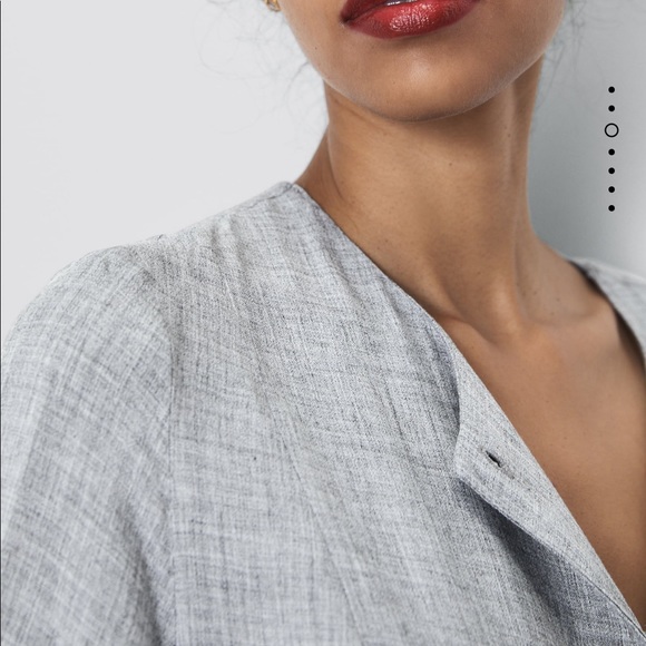 Zara oversized buttoned dress bloggers favorite - Picture 5 of 8